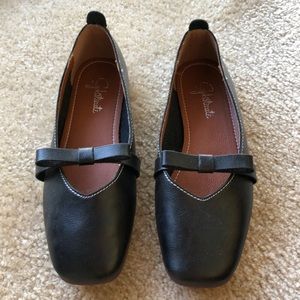 Mary Jane Ballet Soft Sheep Skin Flats Slip On Bow